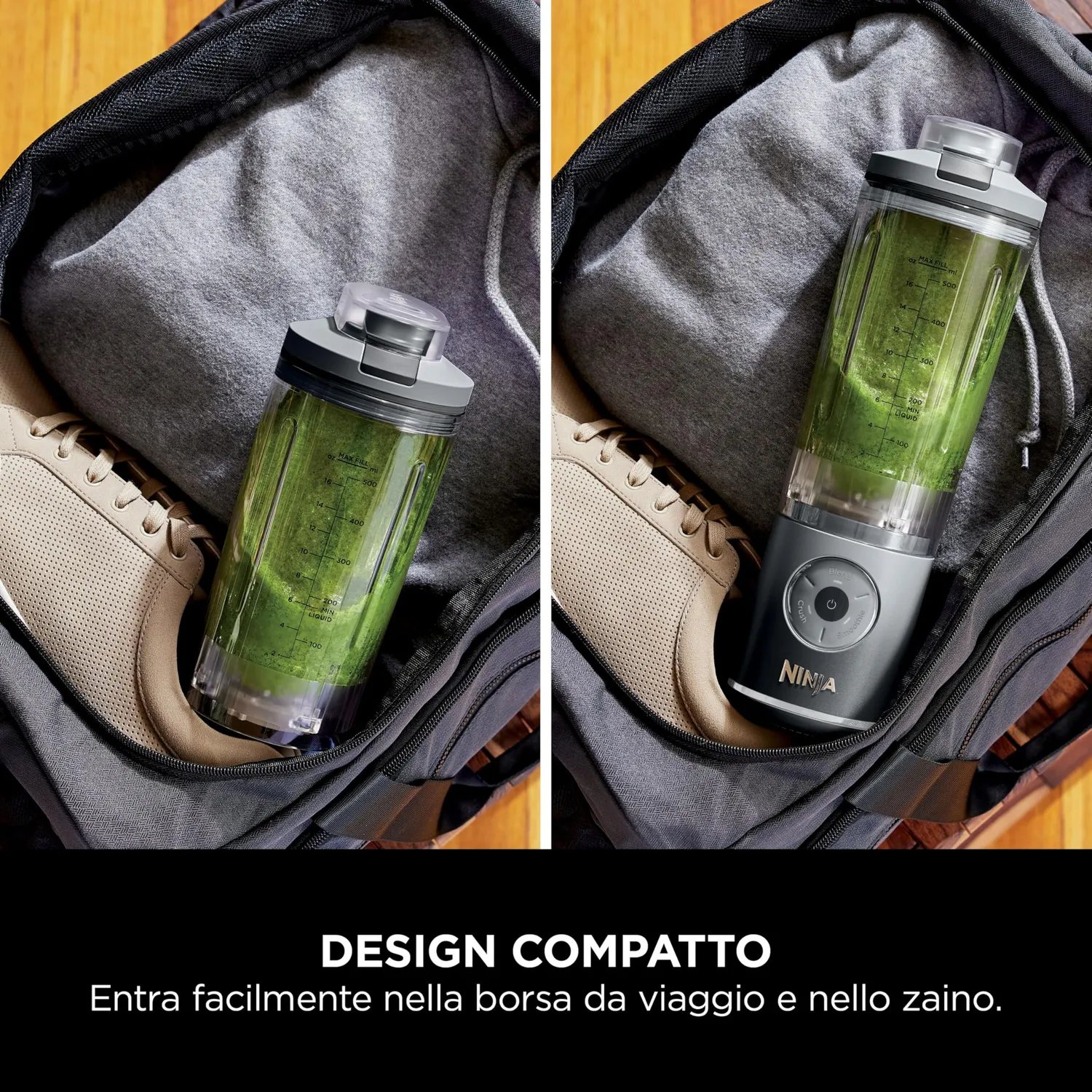 Ninja Blast Max Frullatore Portatile 570ml Grigio