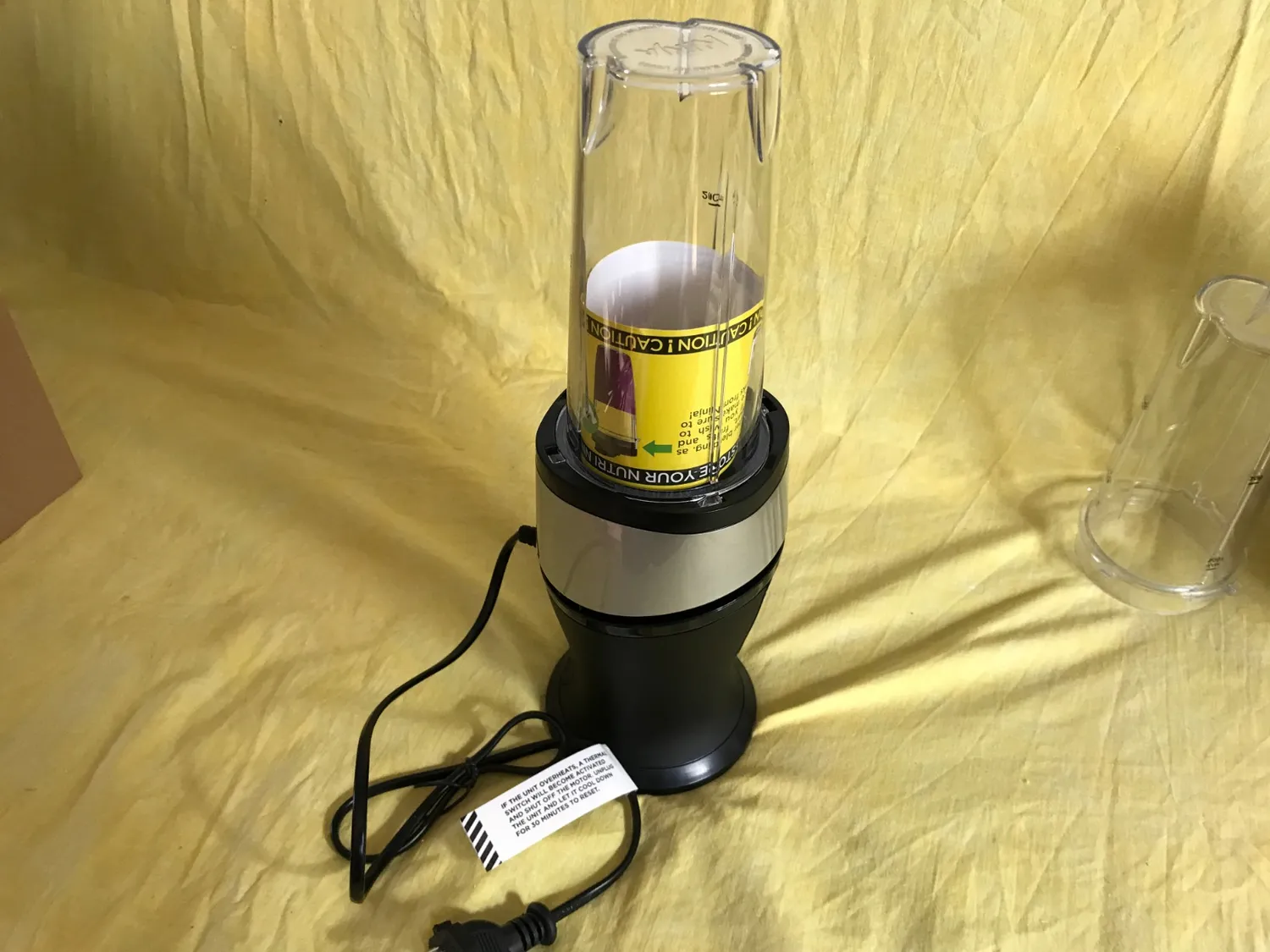 Ninja frullatore smoothie 700W nero 2 tazze 470ml