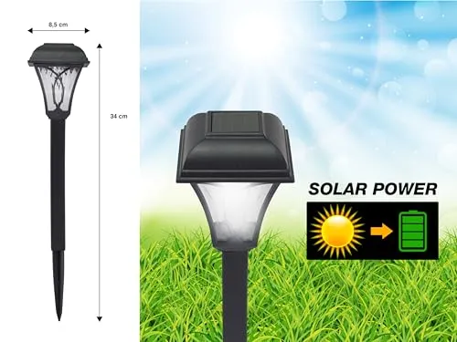 Beper P207ILO040 lampade solari giardino set 4 pezzi picchetto