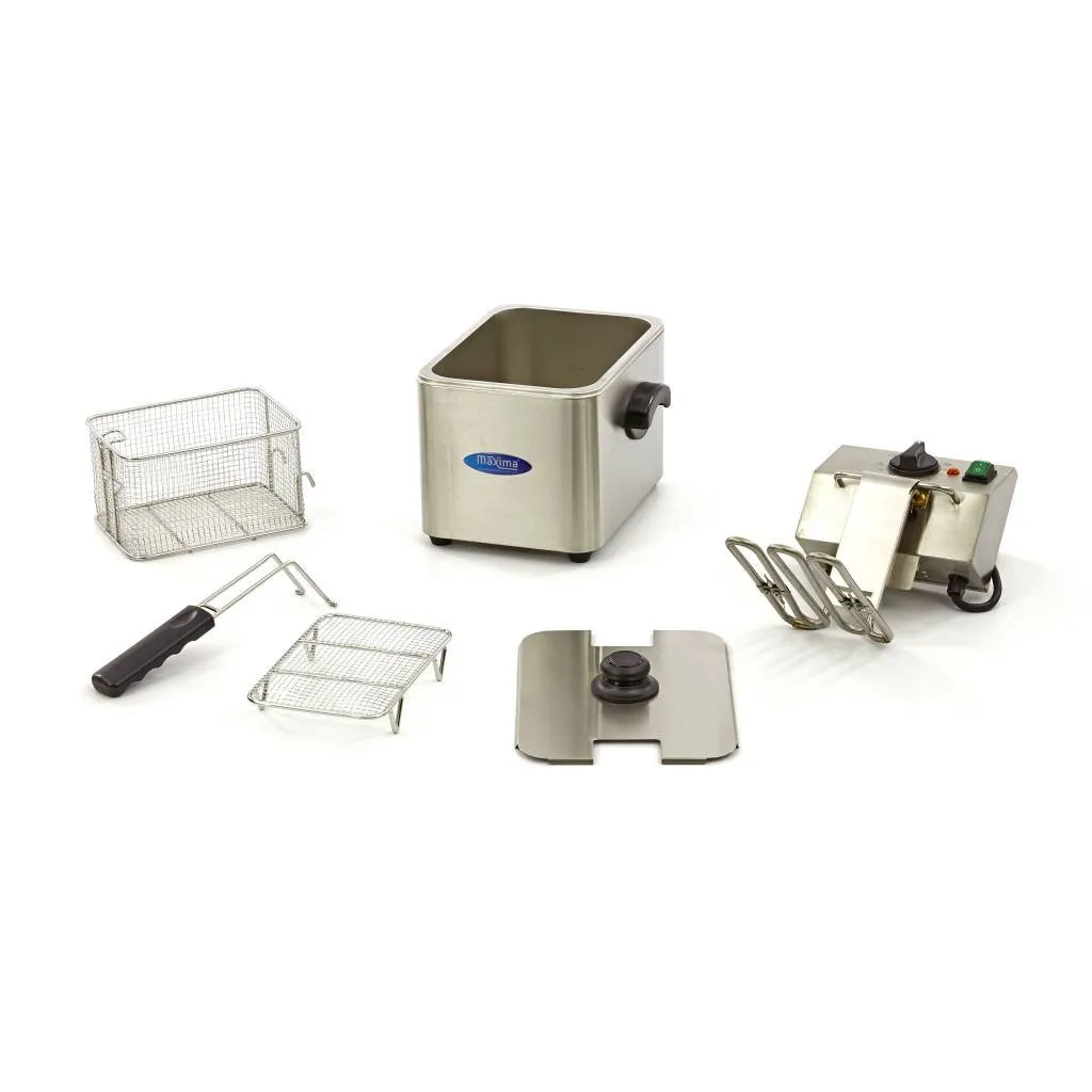 Pizza Maxima Friggitrice Professionale 4 L 2500W Acciaio Inox