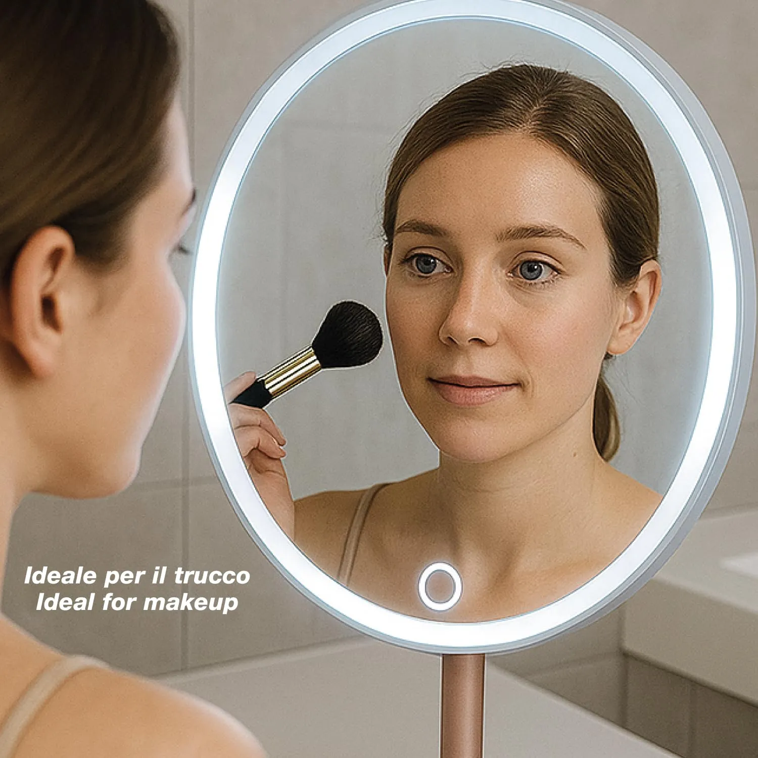 Beper P302VIS051 specchio trucco LED ricaricabile 3 luci USB-C
