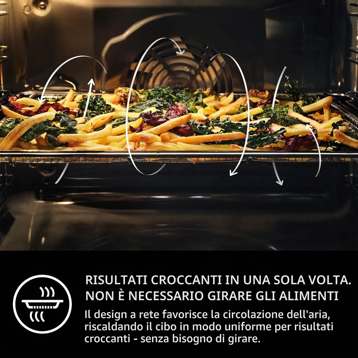 AEG A9OOAFWM Teglia AirFry Forata per Forno XXL
