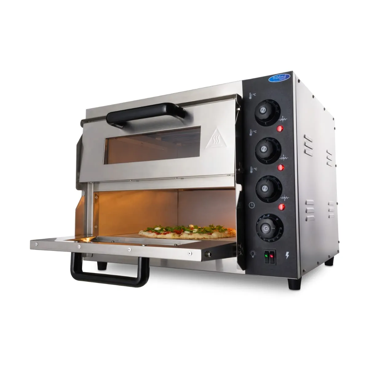 Pizza Maxima forno pizza 2 camere Ø40cm 350°C pietra