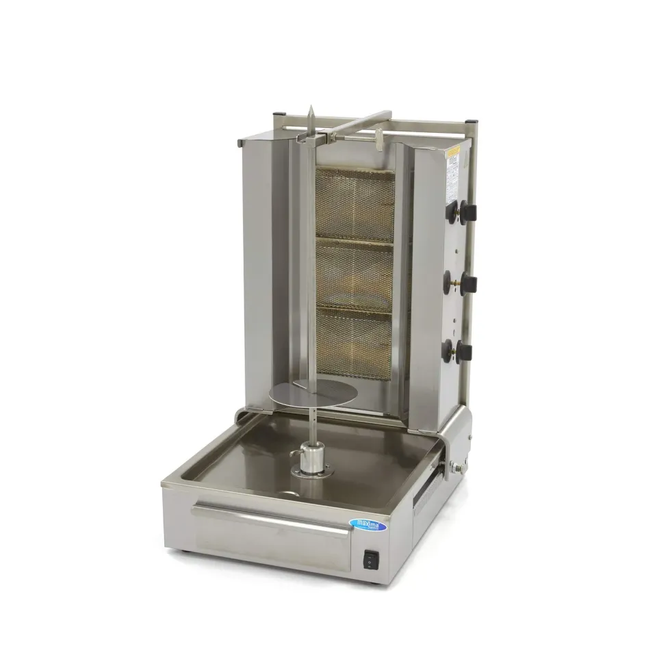 Pizza Maxima Döner Kebab 3 Bruciatori Gas Grill 40 kg
