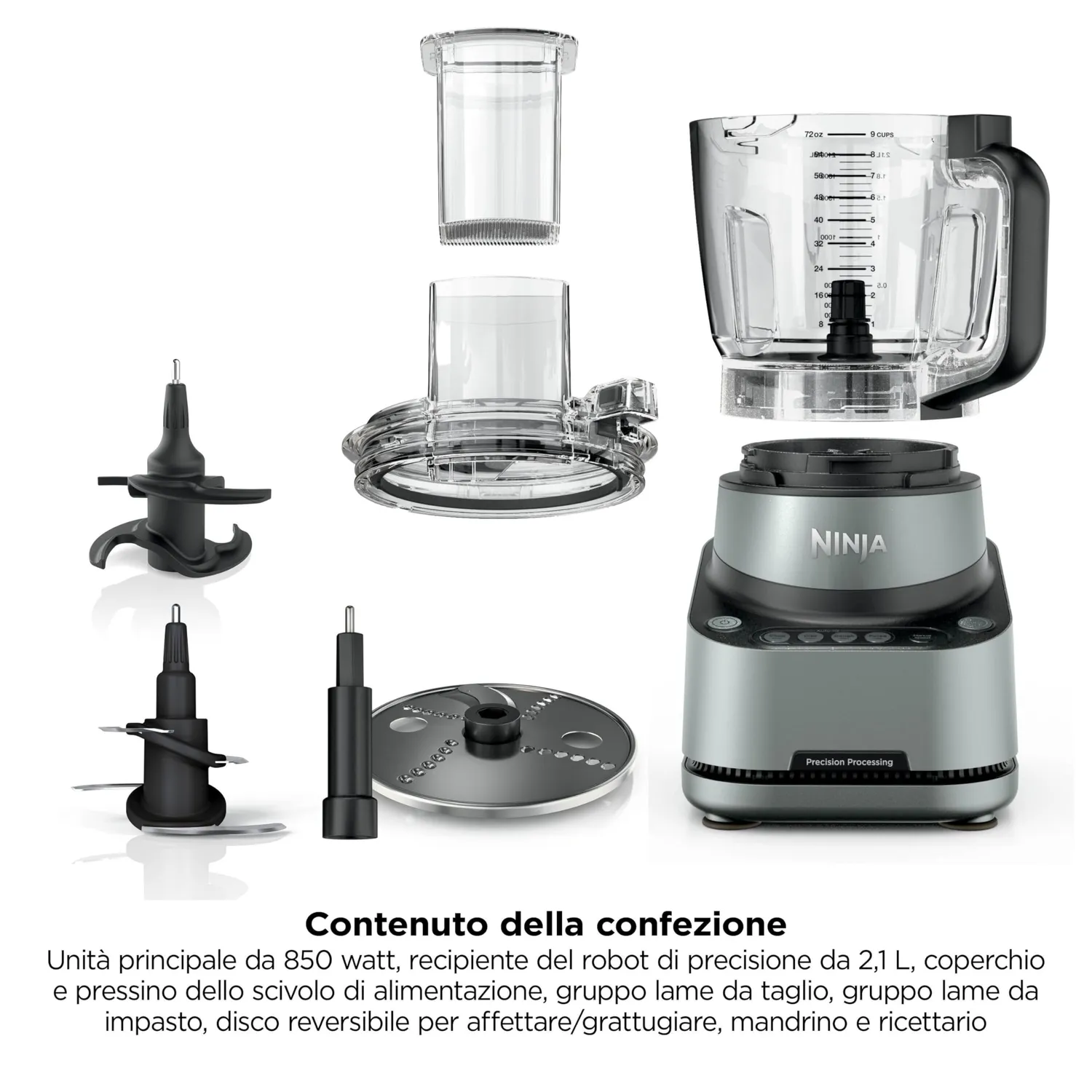 Ninja PrecisionPro robot cucina 2,1 L verde salvia 850W
