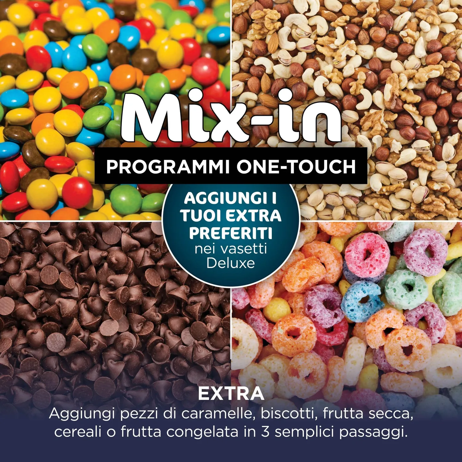 Ninja CREAMi Deluxe gelatiera beige 10 programmi 2x710 ml