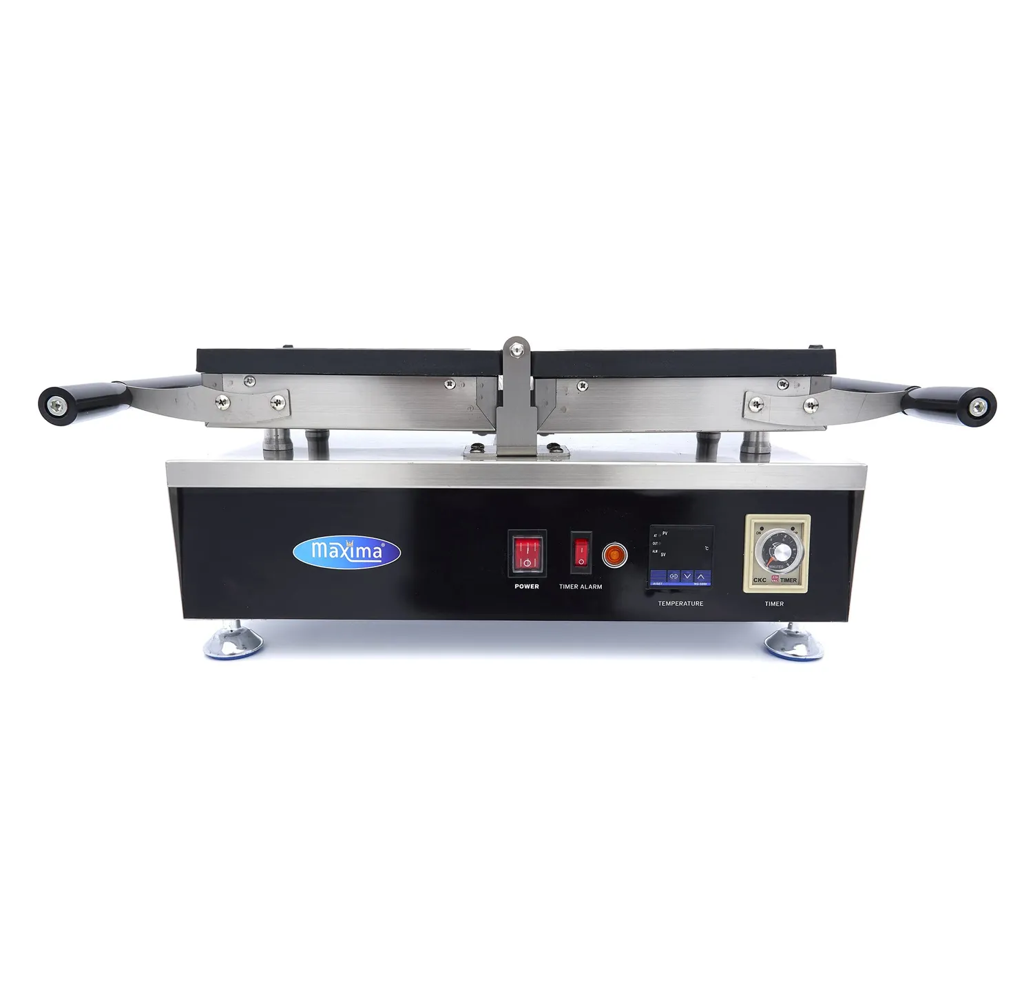 Maxima Classic Belga 2 Pezzi Piastra Waffle Digitale Girevole