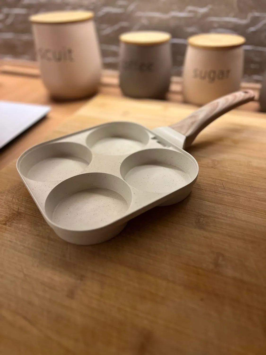 Yashe padella pancake 4 fori senza PTFE per induzione