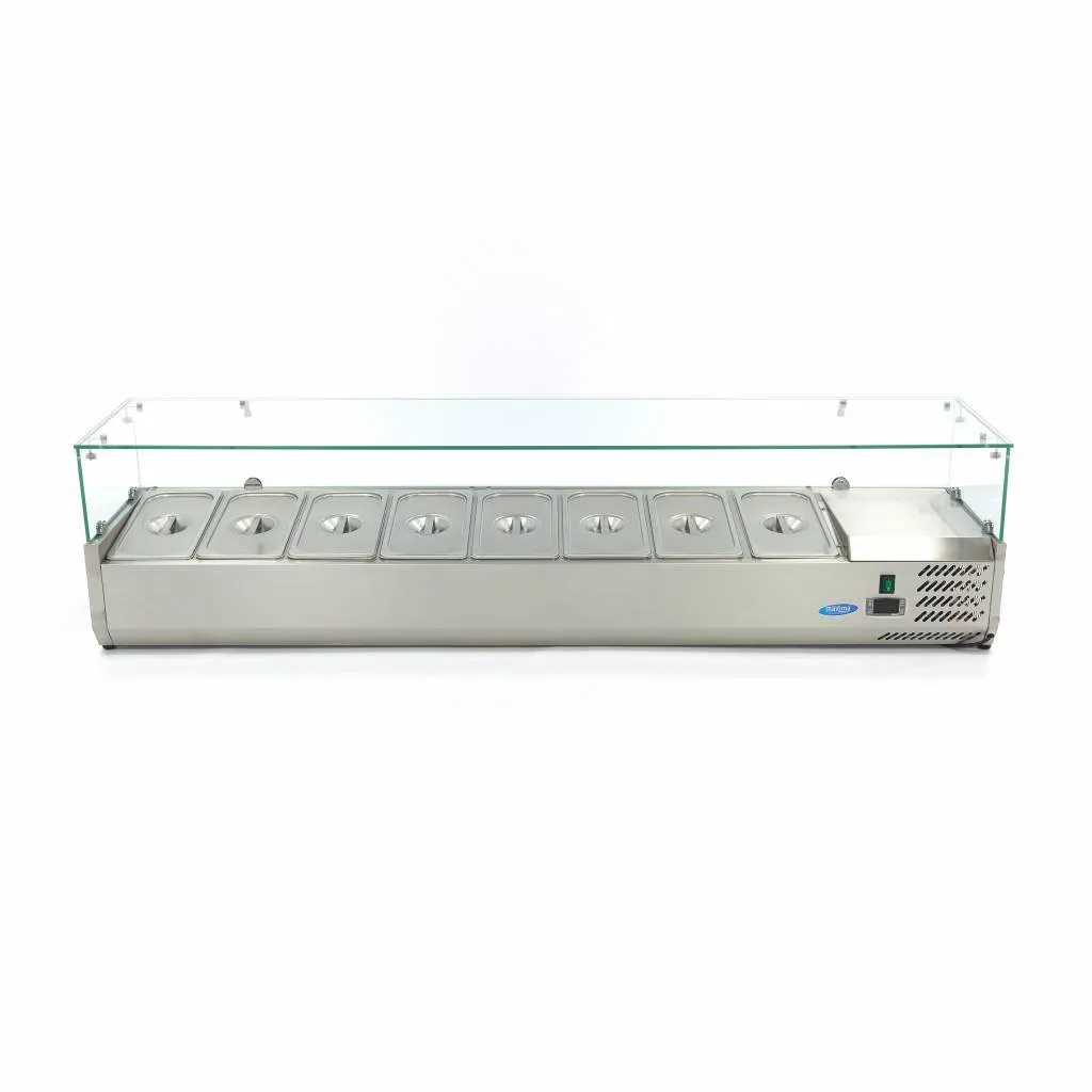 Pizza Maxima Vetrina refrigerata 180 cm 8x1/3 GN 200W