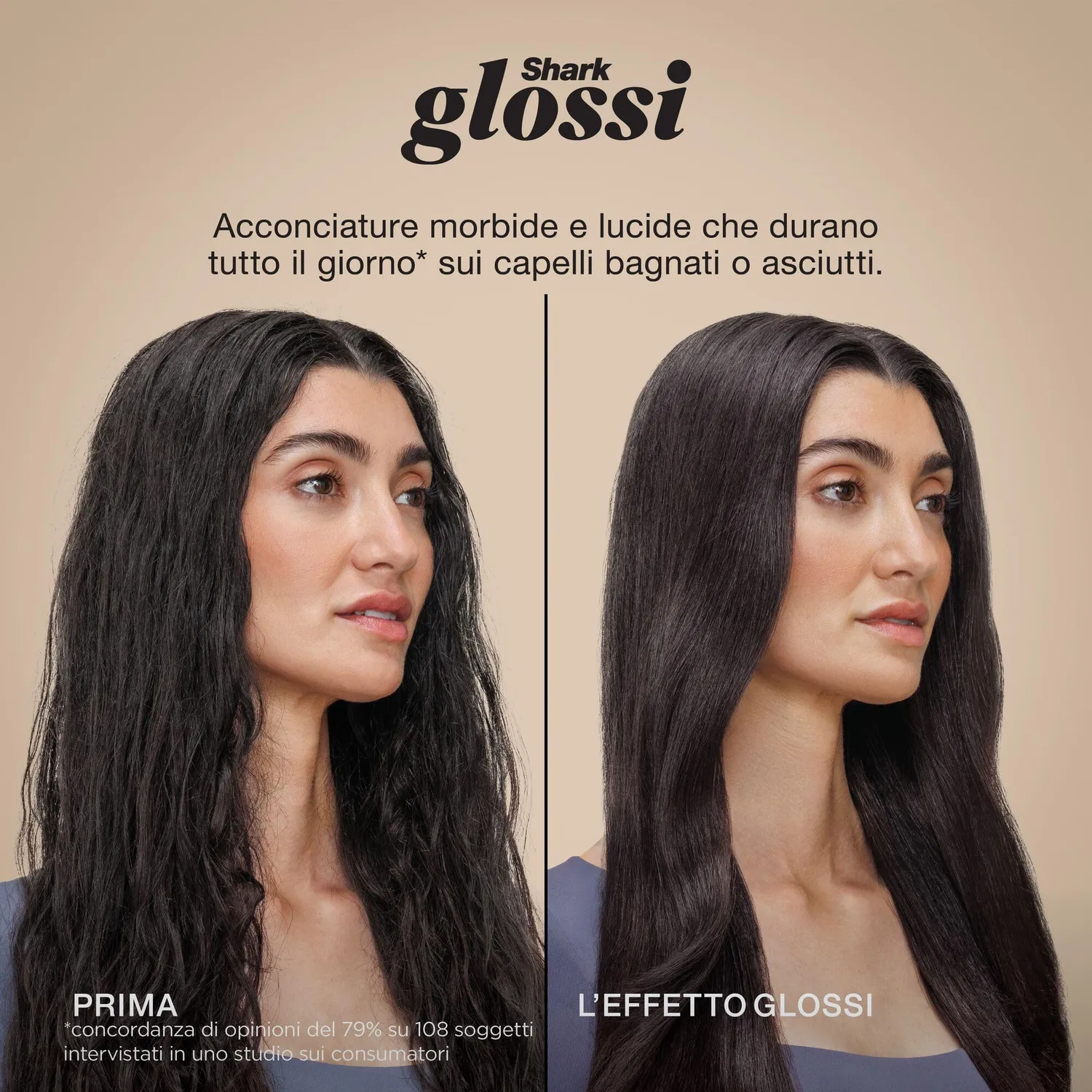 Shark Glossi HT302EUTL spazzola ad aria calda turchese