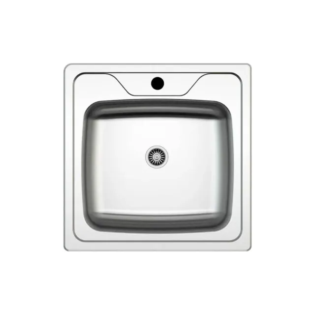 Samet N24435AS lavello incasso 50x50 monovasca inox