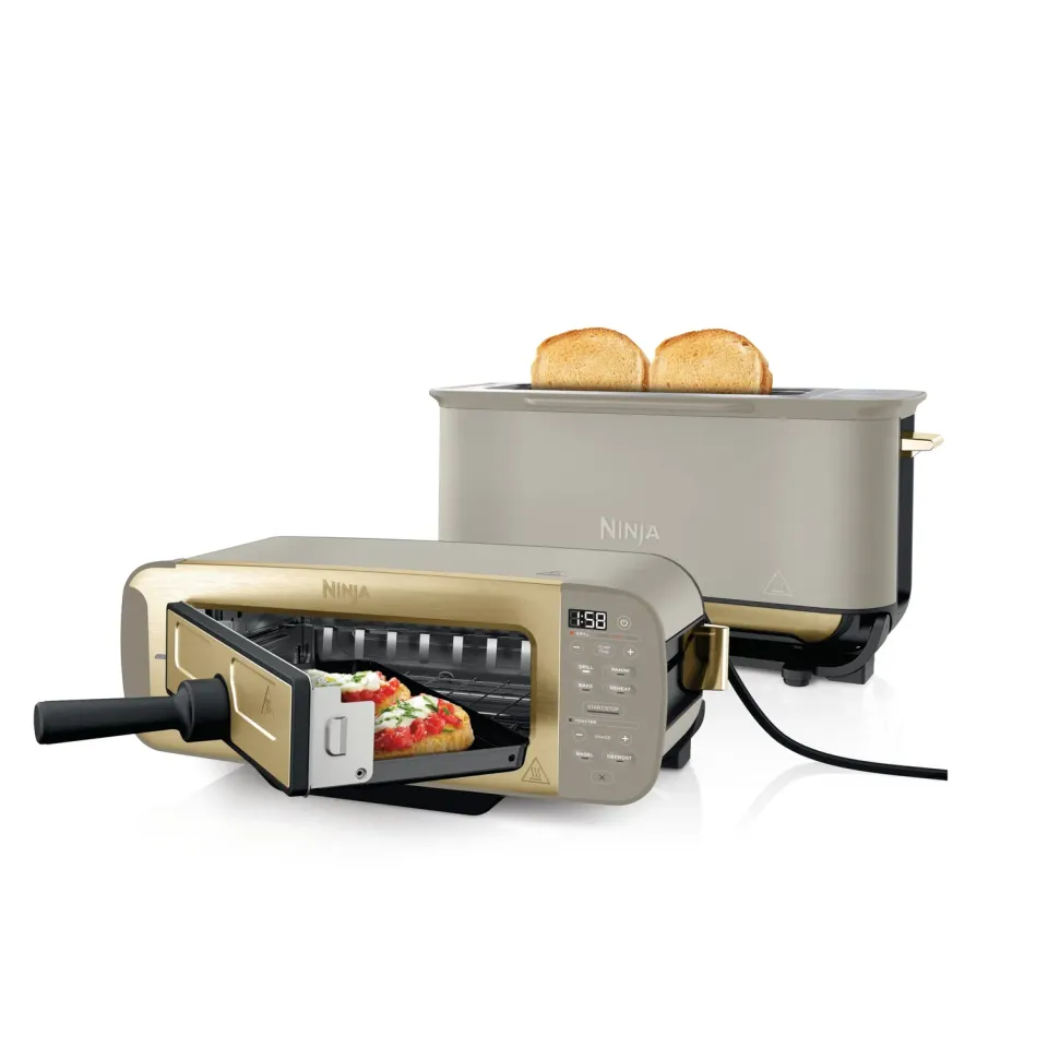 Ninja Foodi ST202EUSTGD Tostapane Grill 3 in 1 Pietra Oro