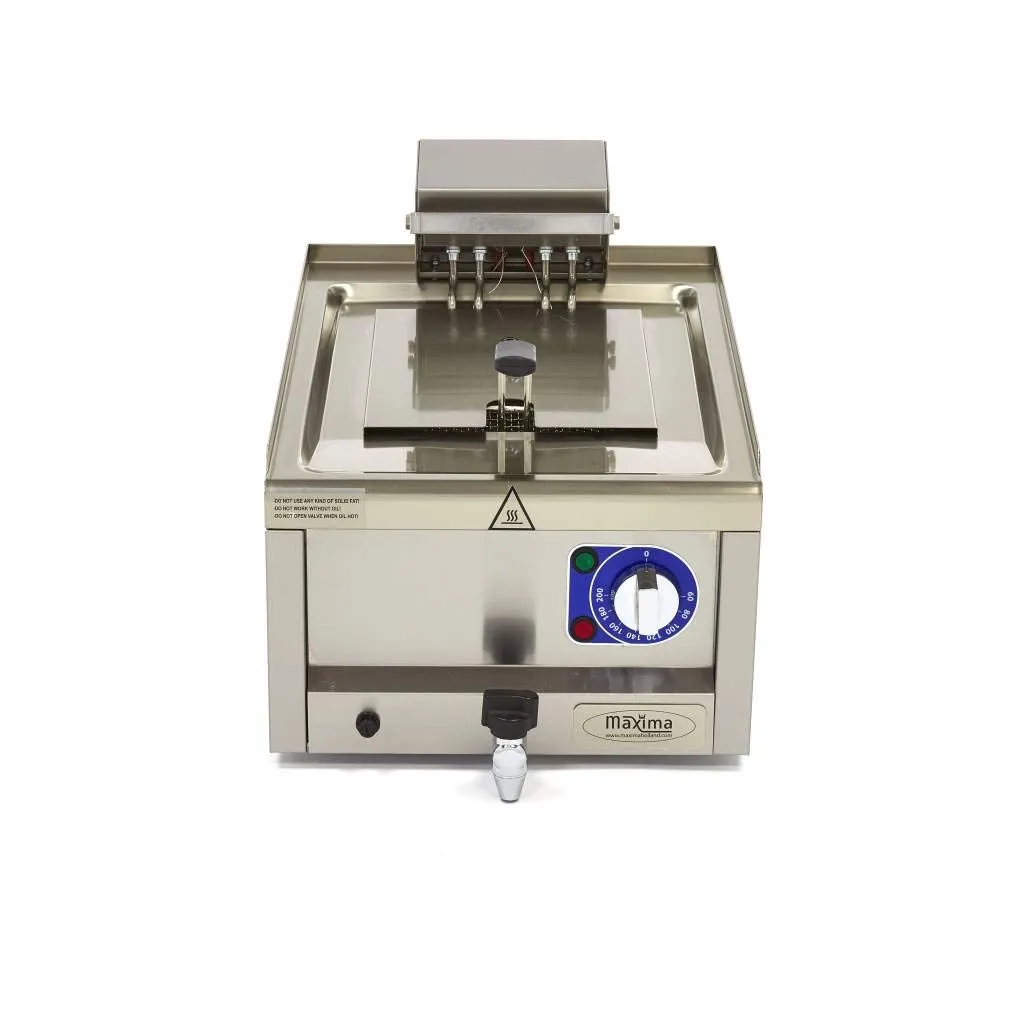 Maxima Friggitrice 10L 1 cestello con rubinetto 400V