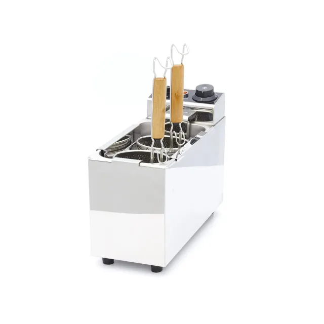 Pizza Maxima cuocipasta elettrico 2x2 litri 2 cestini inox