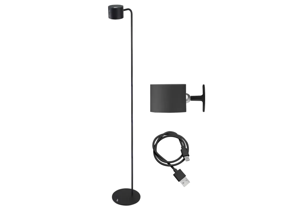 Beper Lumì P201UTP306 Lampada Nera Ricaricabile Touch
