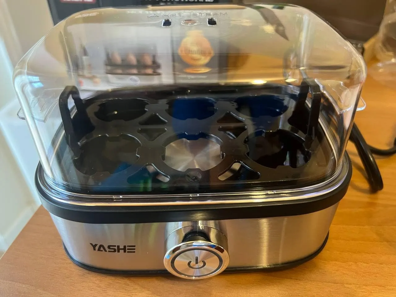 Yashe Cuociuova Elettrico 6 Uova 400W con Accessori