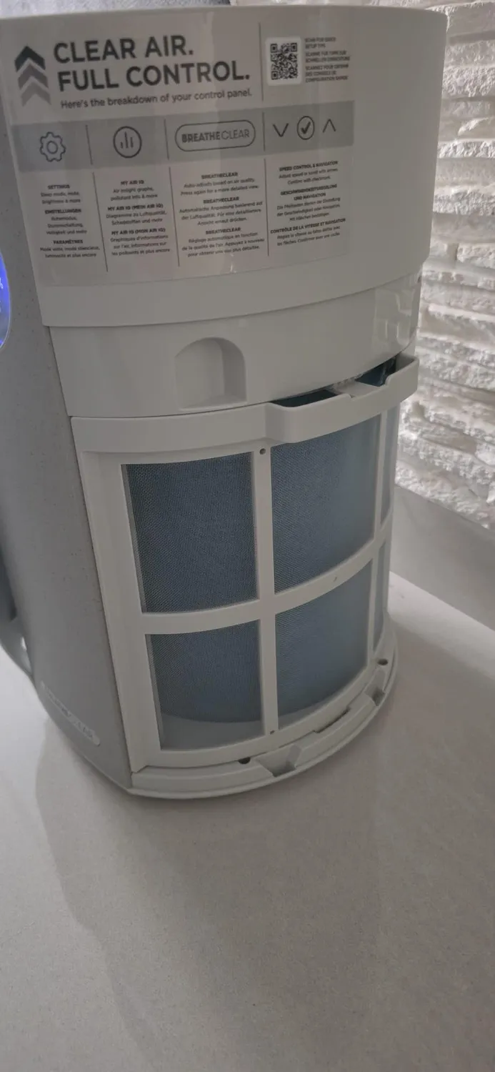 Shark BreatheClear HP162EU purificatore aria HEPA tortora