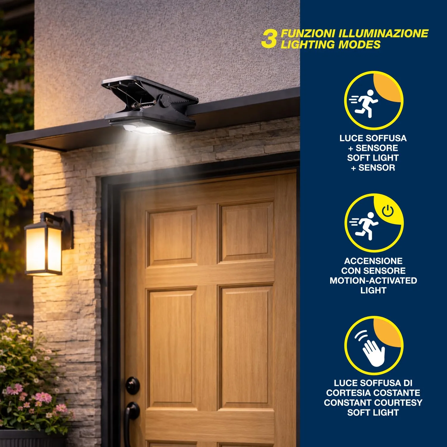Beper Clipia P207ILO003 lampada solare clip sensore IP65