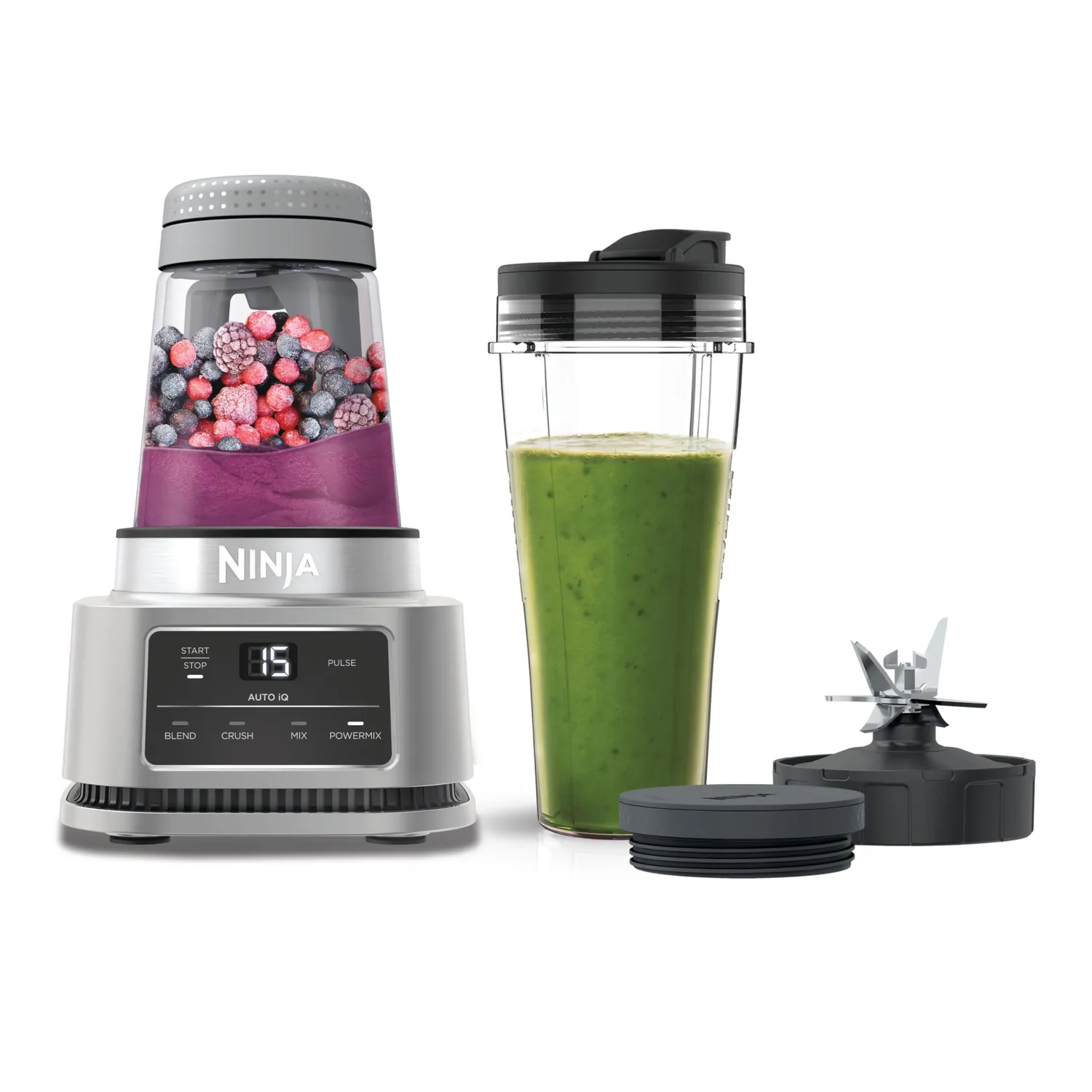 Ninja Foodi Power Nutri frullatore 3in1 1200W argento