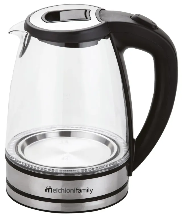 Melchioni Family MR Boil bollitore vetro 1,7 L nero 2200 W