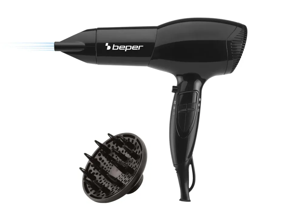 Beper 40.979 asciugacapelli 2000W nero con diffusore