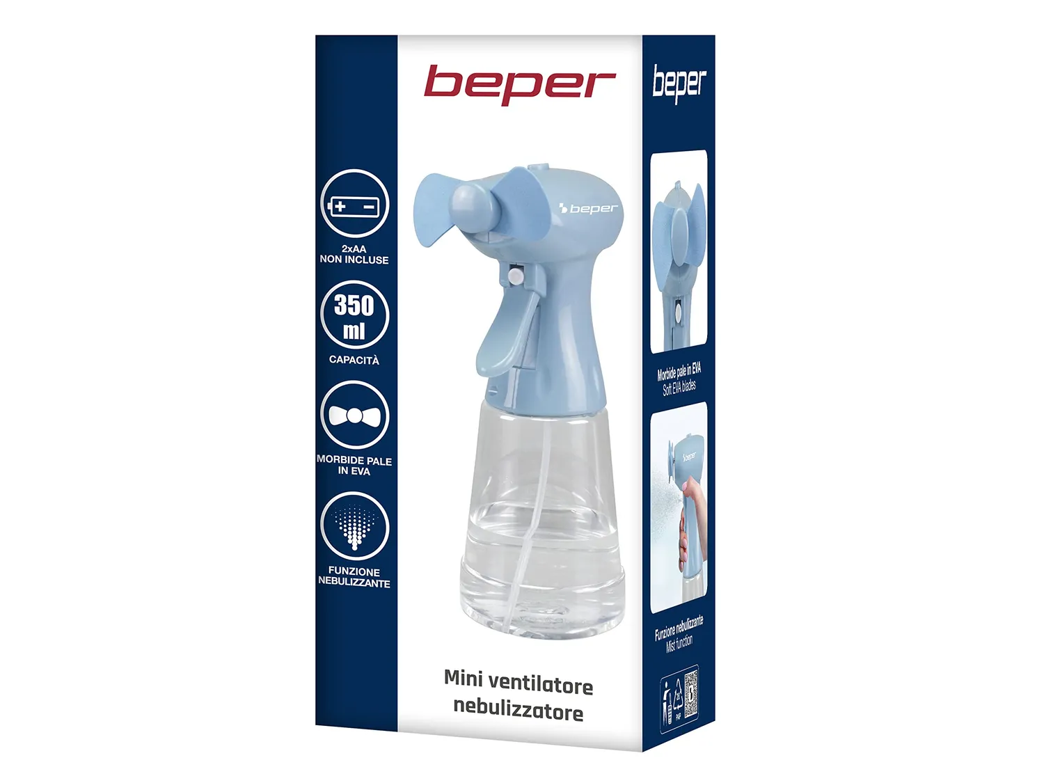 Beper P206VEN440 mini nebulizzatore spray 350 ml azzurro batteria