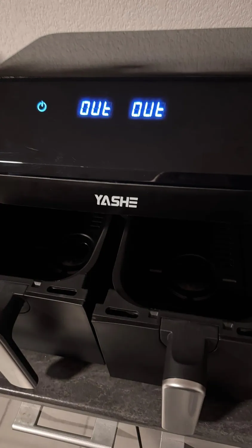 YASHE Friggitrice ad Aria Doppio Cestello 9L 8 programmi