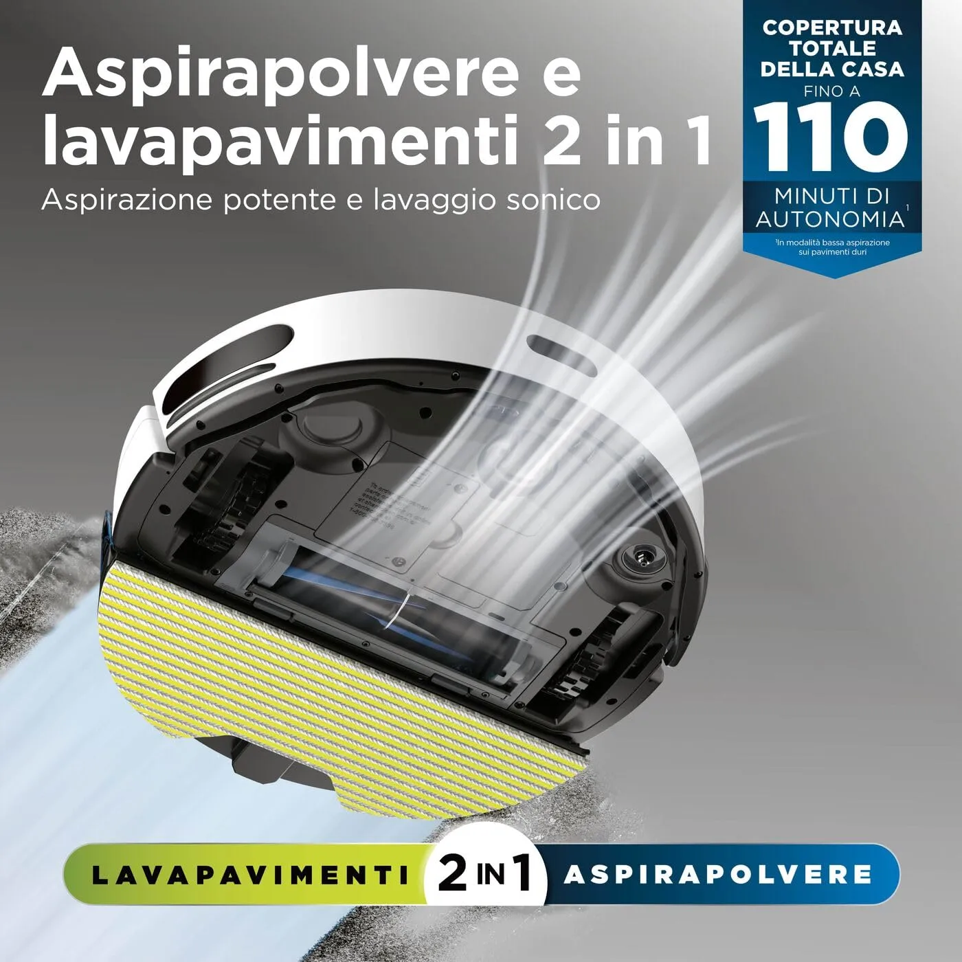 Shark Matrix Plus 2-in-1 Robot Aspirapolvere Bianco 60 Giorni