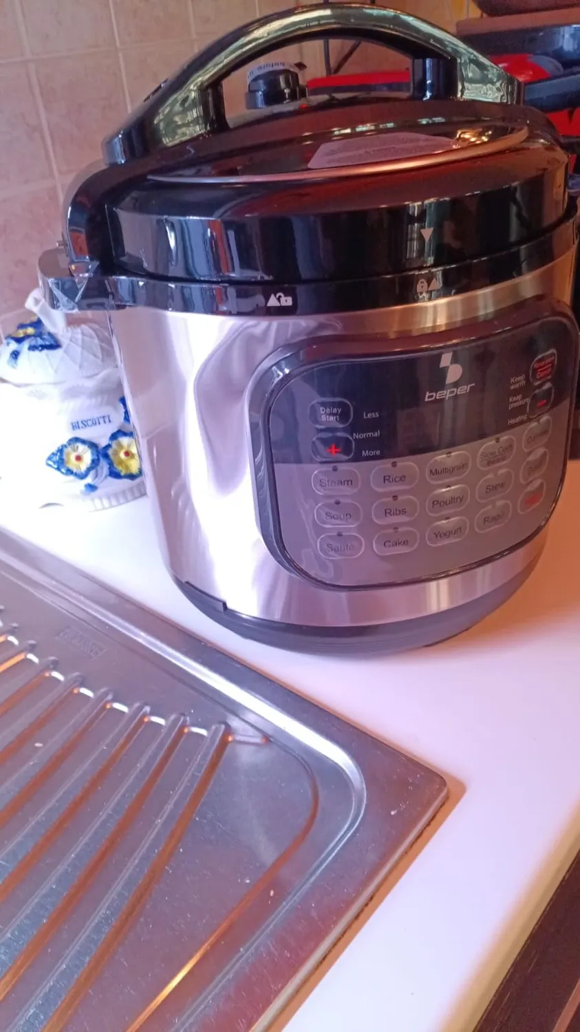 Beper P101COS002 Multicooker Pressione 6 Litri 1000W