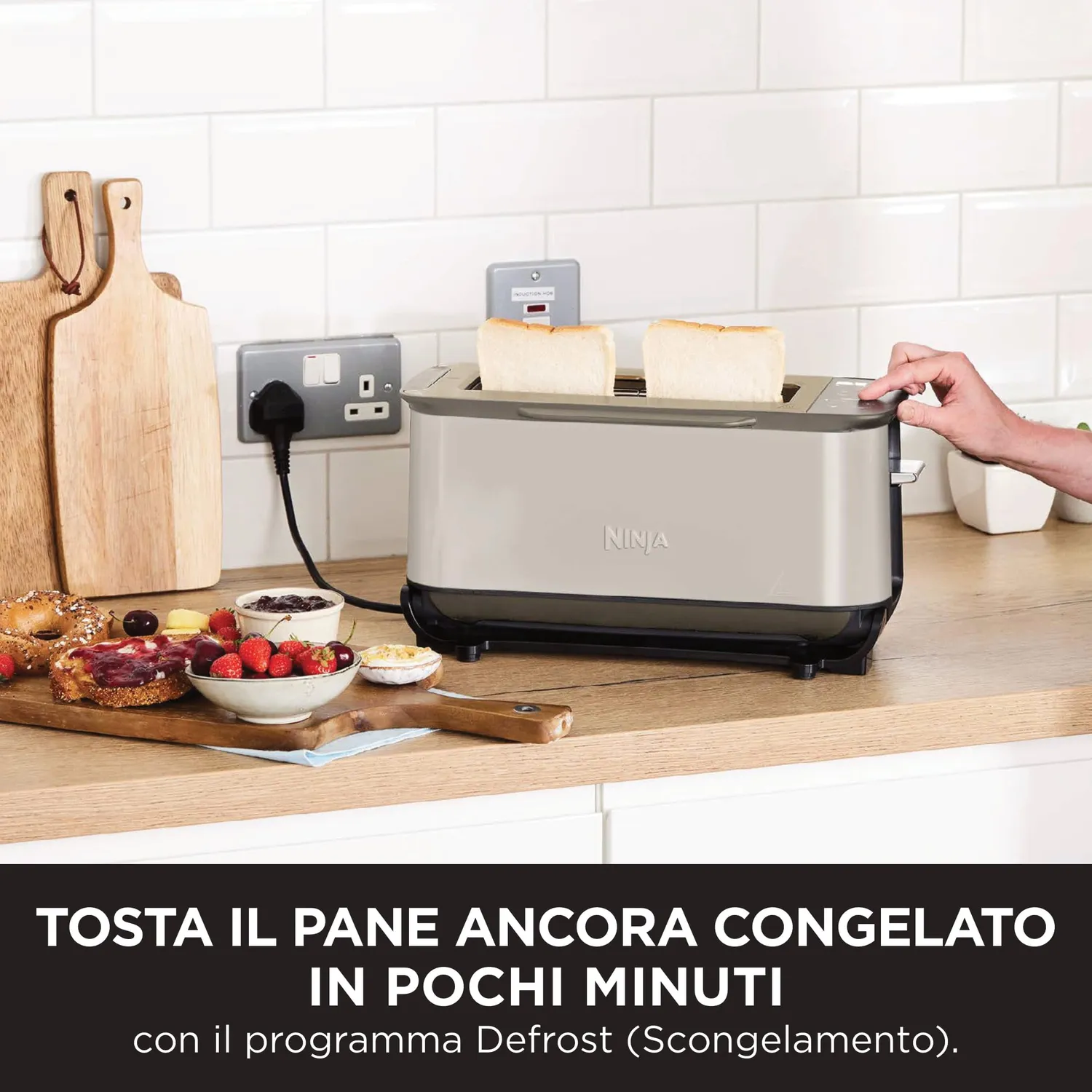 Ninja Foodi ST202EUSTGD Tostapane Grill 3 in 1 Pietra Oro