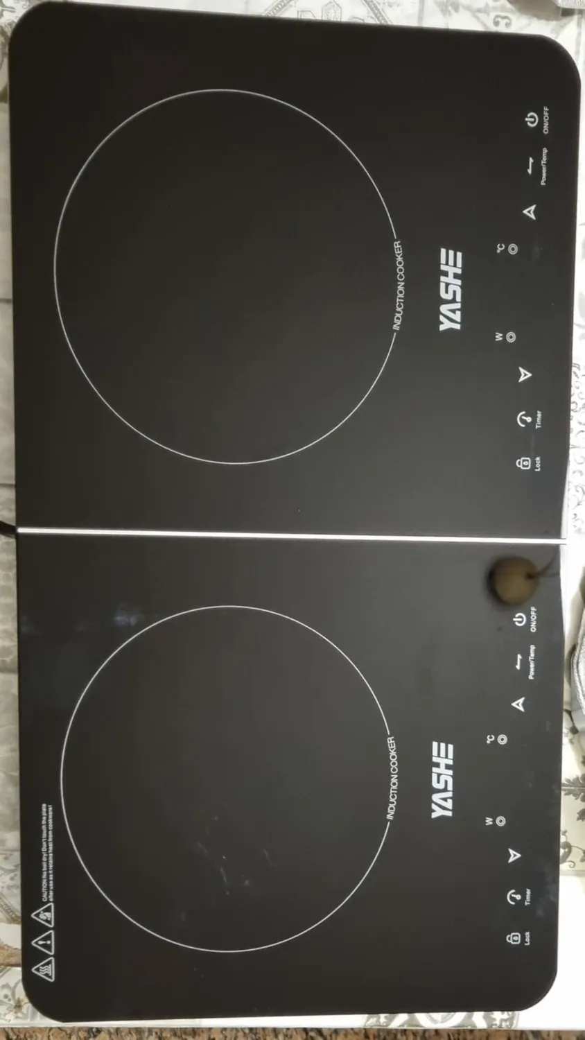 YASHE Piastra Induzione Doppia 3500W 2 Fuochi Touch