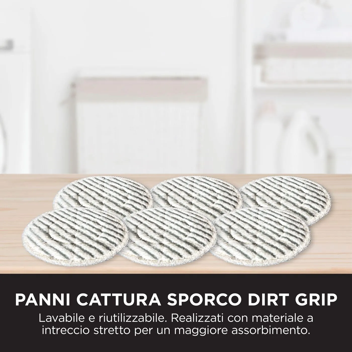 Shark Scopa Vapore Steam & Scrub Verde 6 Panni