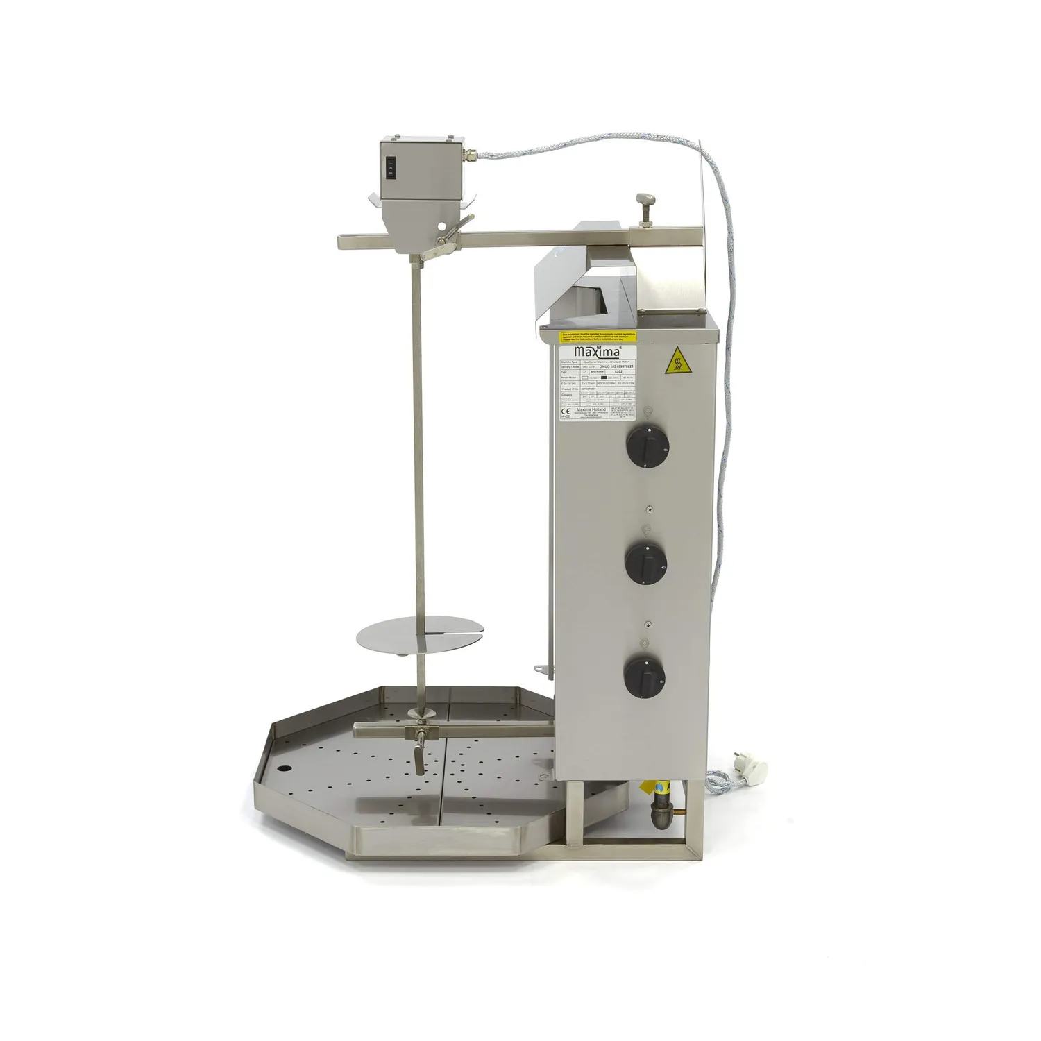Pizza Maxima Grill Kebab 3 Fuochi Gas 30 kg