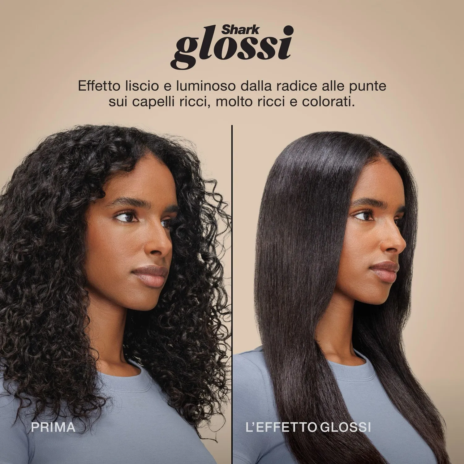 Shark Glossi HT302EUTL spazzola ad aria calda turchese