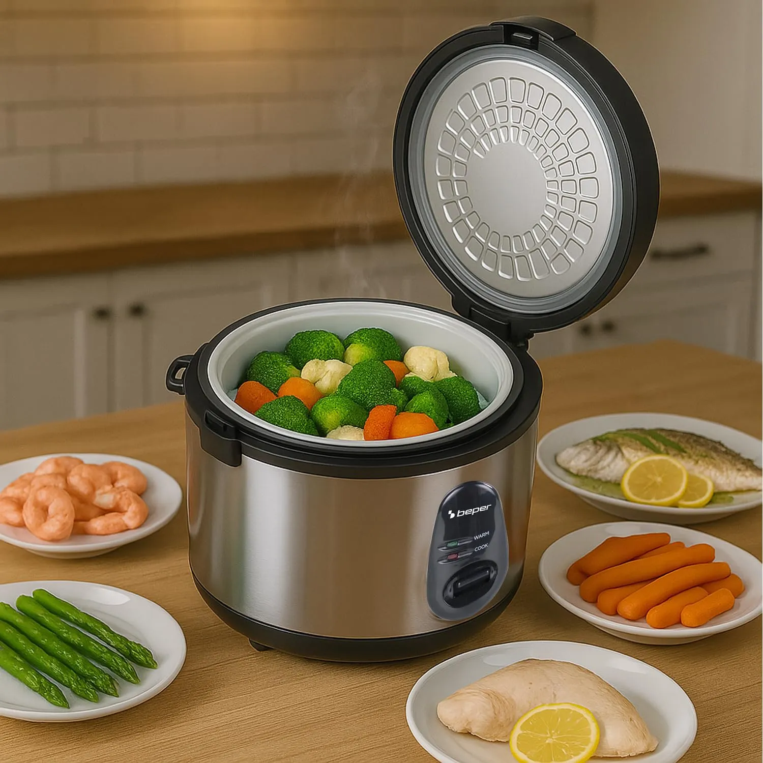 Beper Vaporé Max P101VAP020 cuociriso 1800g inox