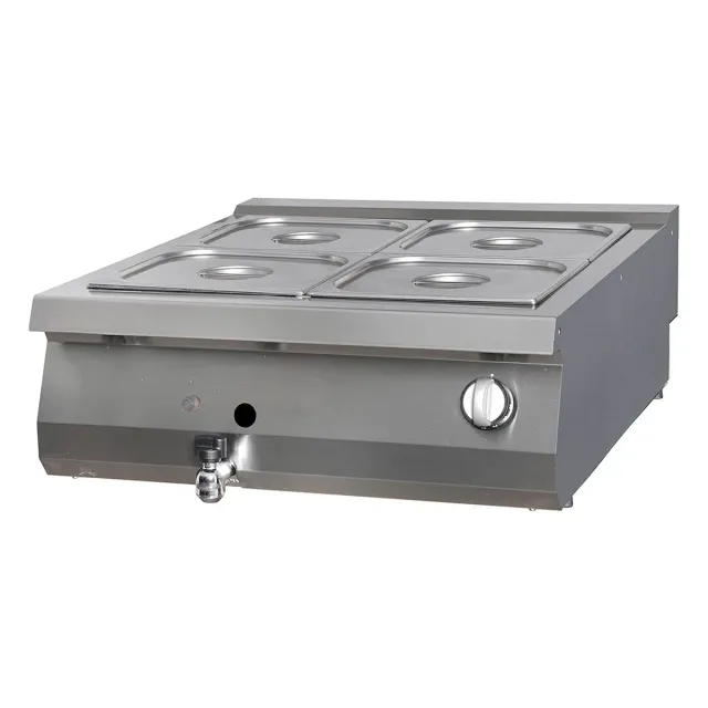 Pizza Maxima Premium Bain Marie Doppio 90 cm Gas Acciaio Inox