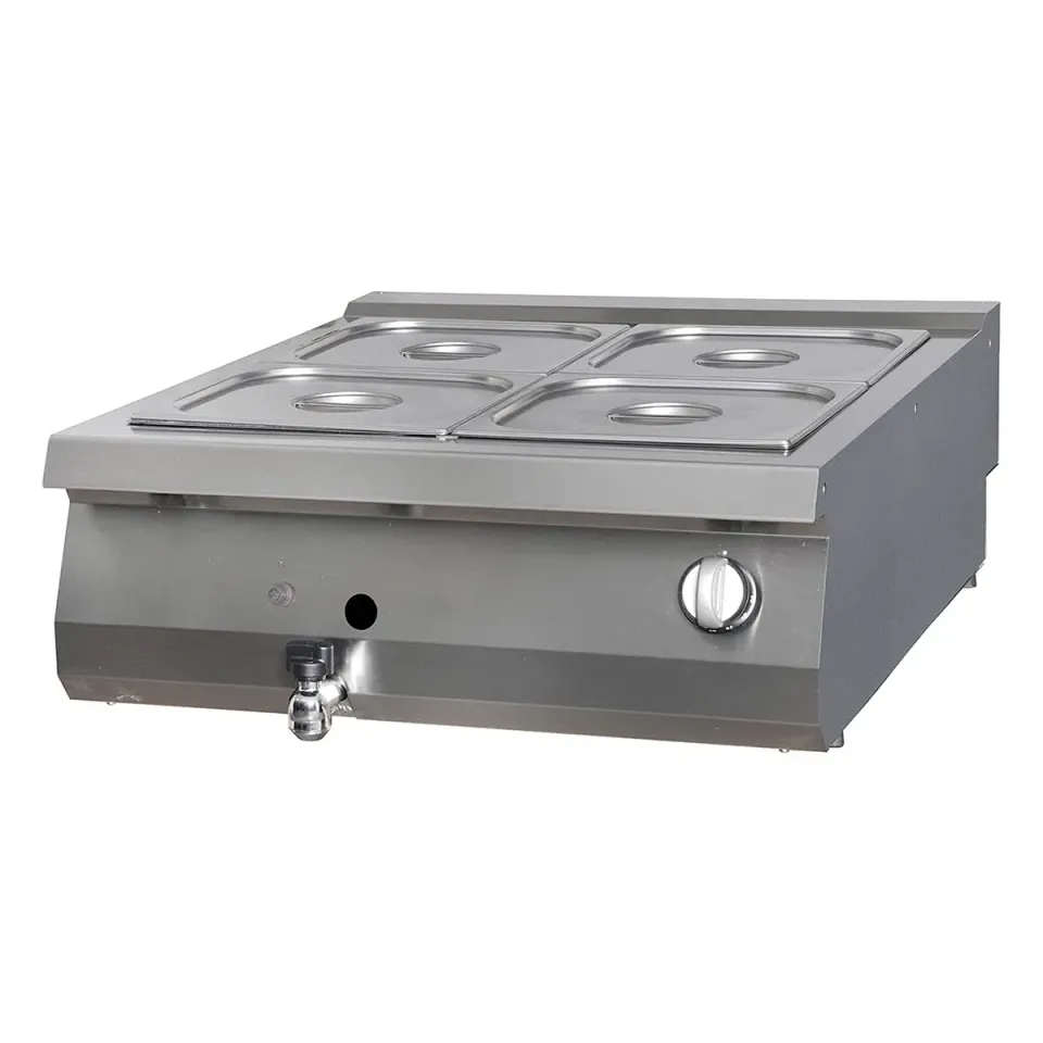 Pizza Maxima Premium Bain Marie Doppio 90 cm Gas Acciaio Inox