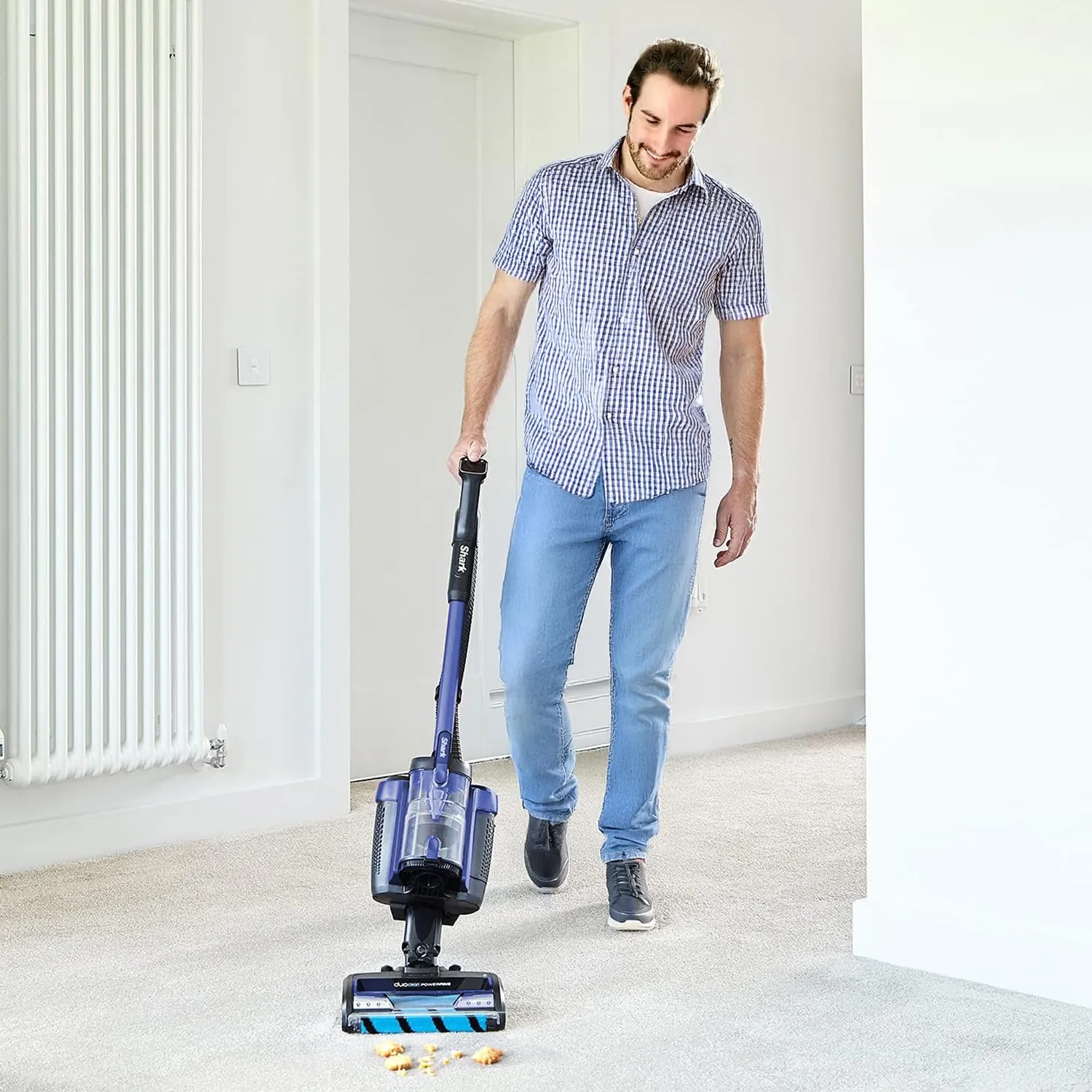 Shark ICZ300EUT aspirapolvere senza fili DuoClean 60 minuti blu
