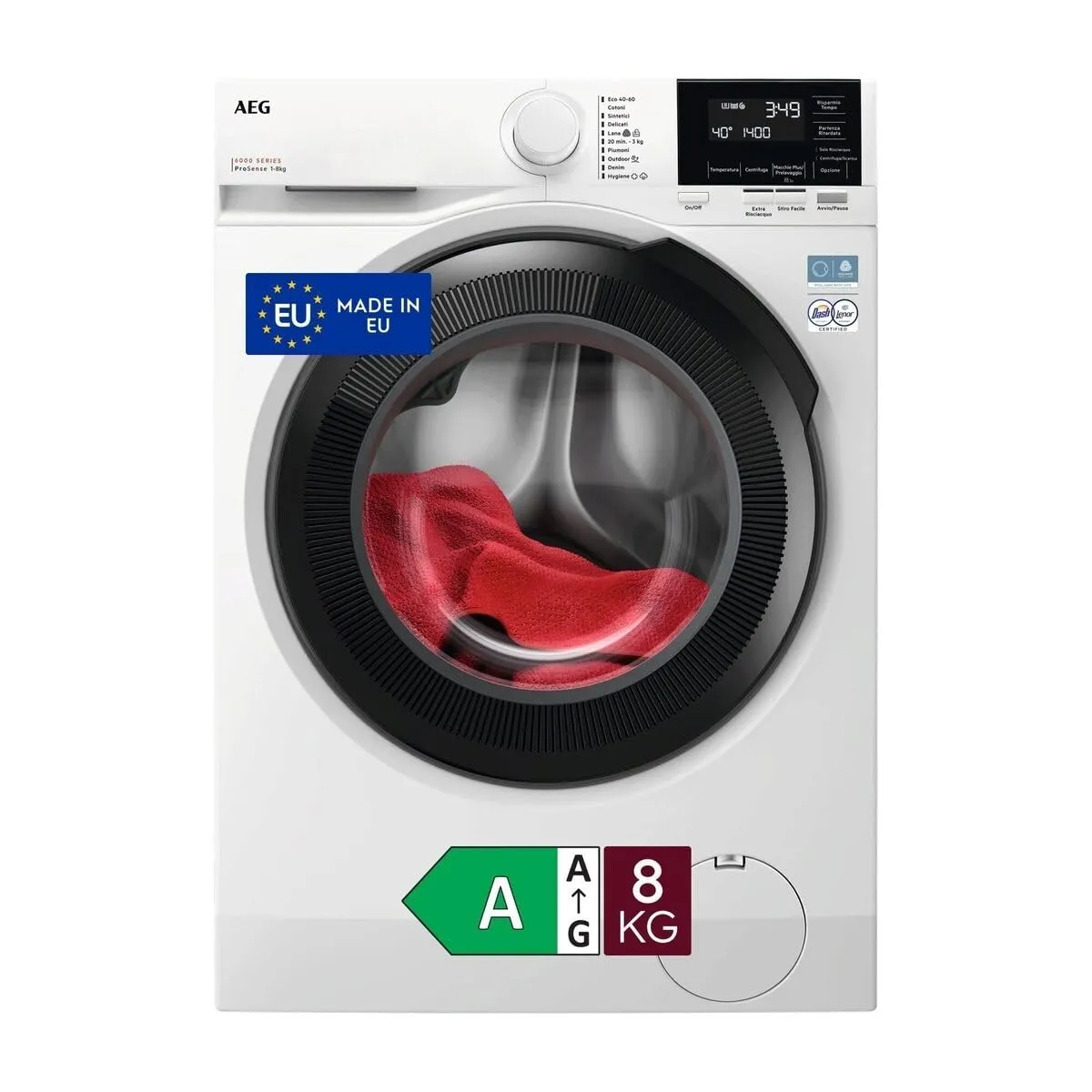 AEG Serie 7000 LR7FD104B Lavatrice 10 kg Classe A