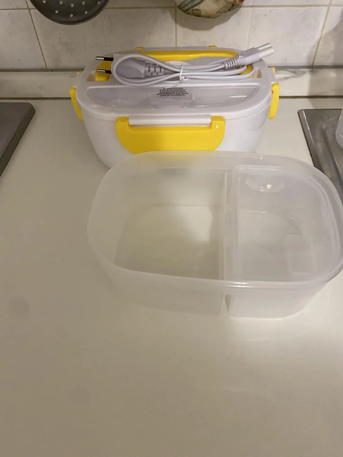 Beper Lunch & Go 90.920G scaldavivande elettrico giallo 2 contenitori
