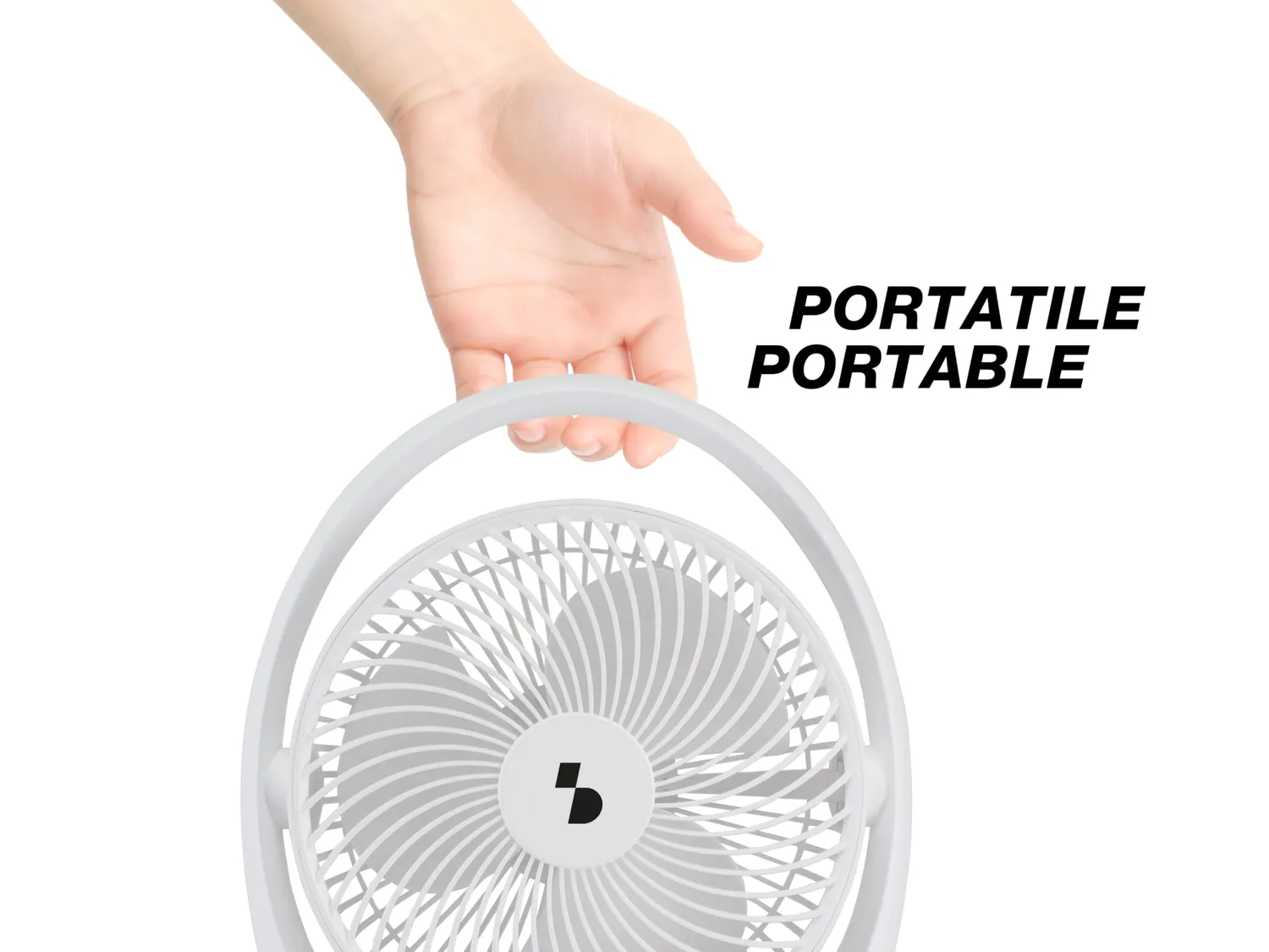 Beper P206VEN425 ventilatore da tavolo ricaricabile LED