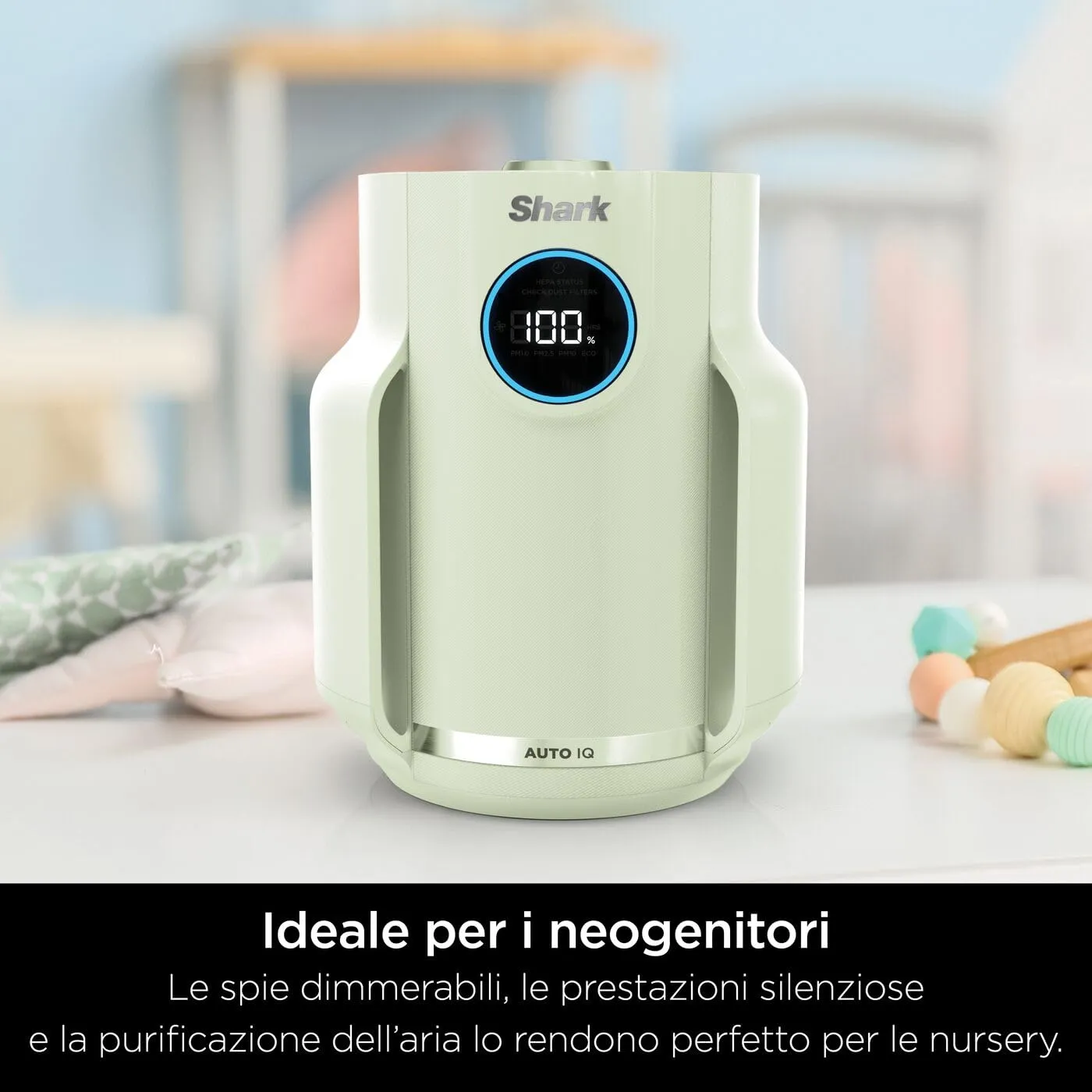 Shark NeverChange HP072EUGN Purificatore Aria Verde 23m²