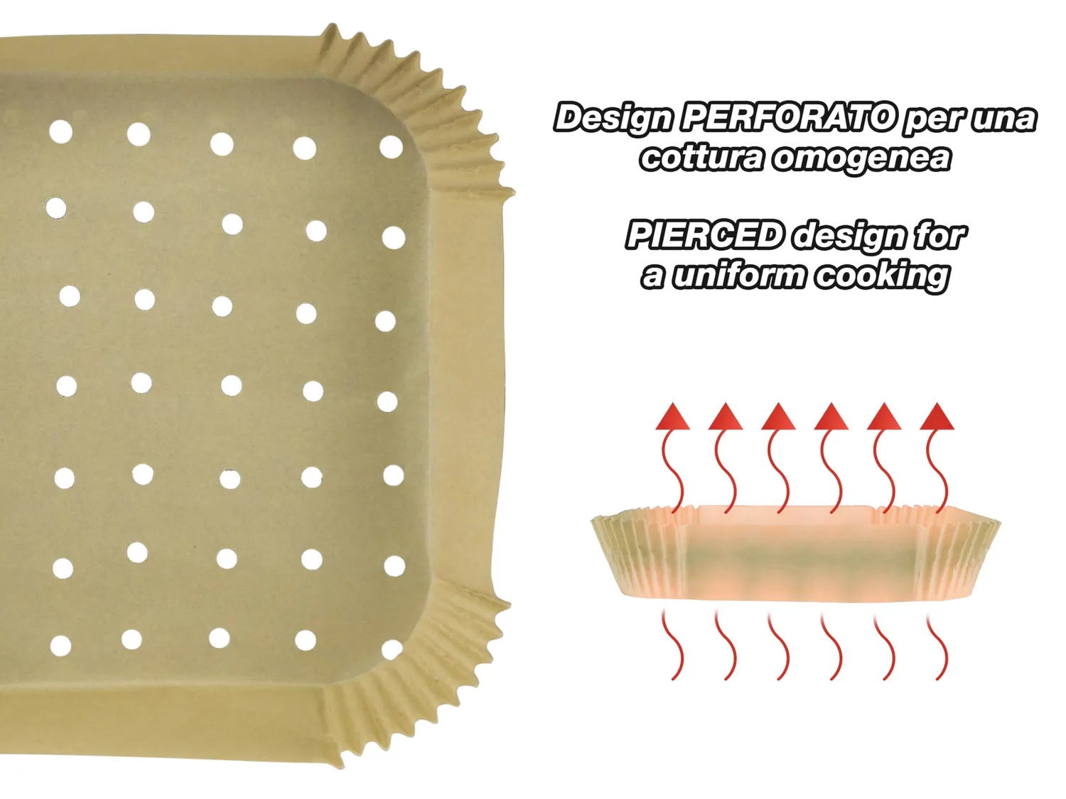 Beper C103ACC003 carta forno friggitrice aria 20x20 50 pz
