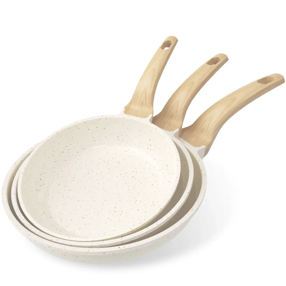 Yashe set 3 padelle antiaderenti 20-24-28 cm granito