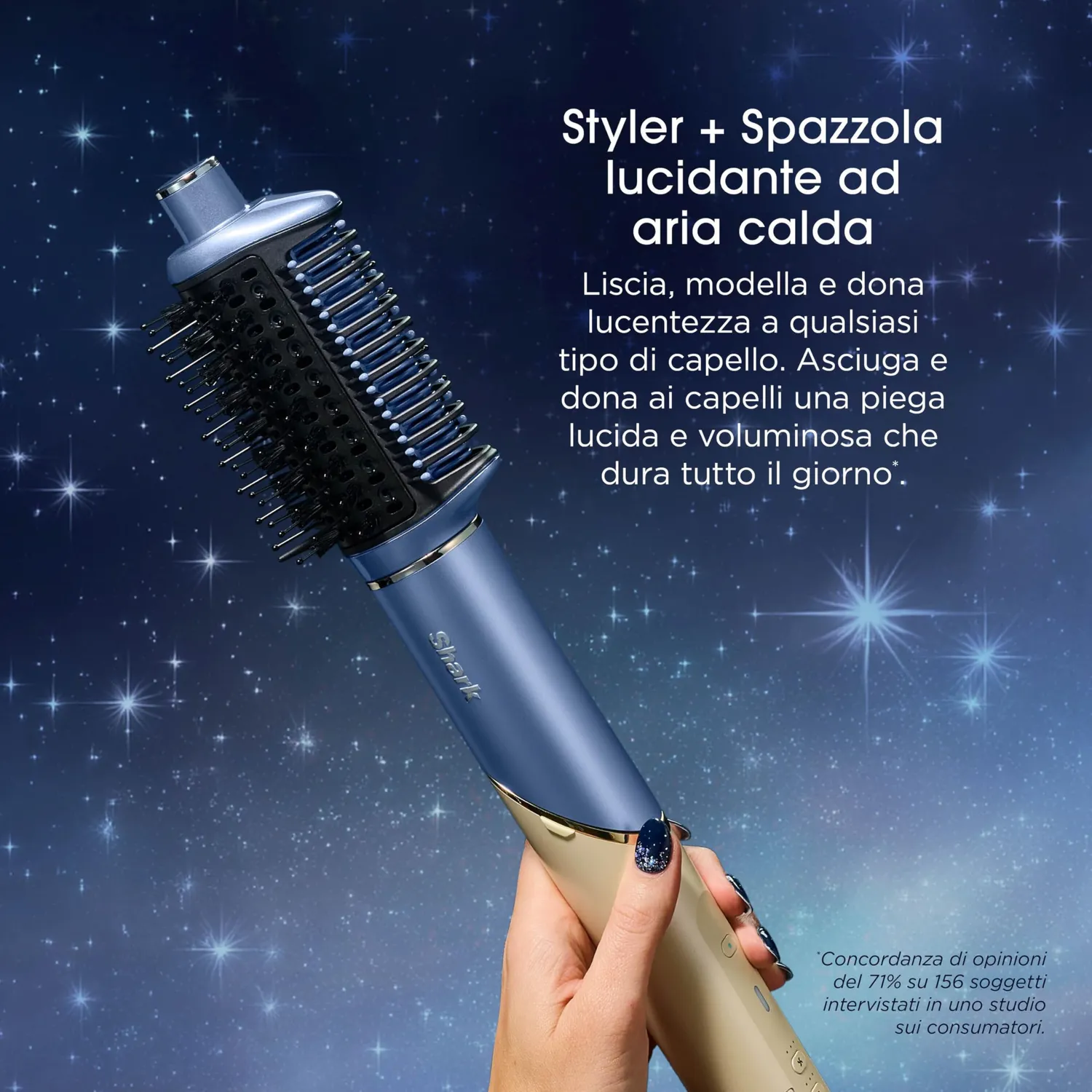Shark Glam FlexStyle Styler 4 in 1 Azzurro
