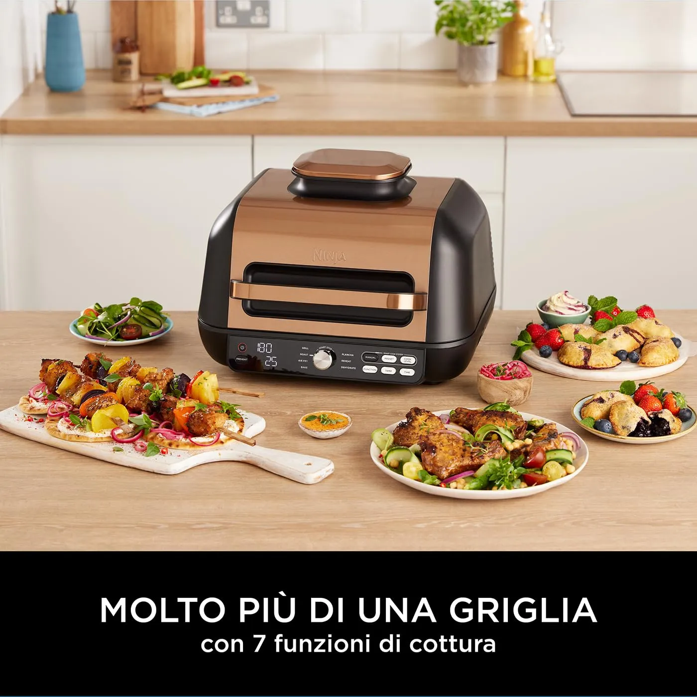 Ninja Foodi Max Pro AG651EUCP griglia friggitrice rame 3,8 L