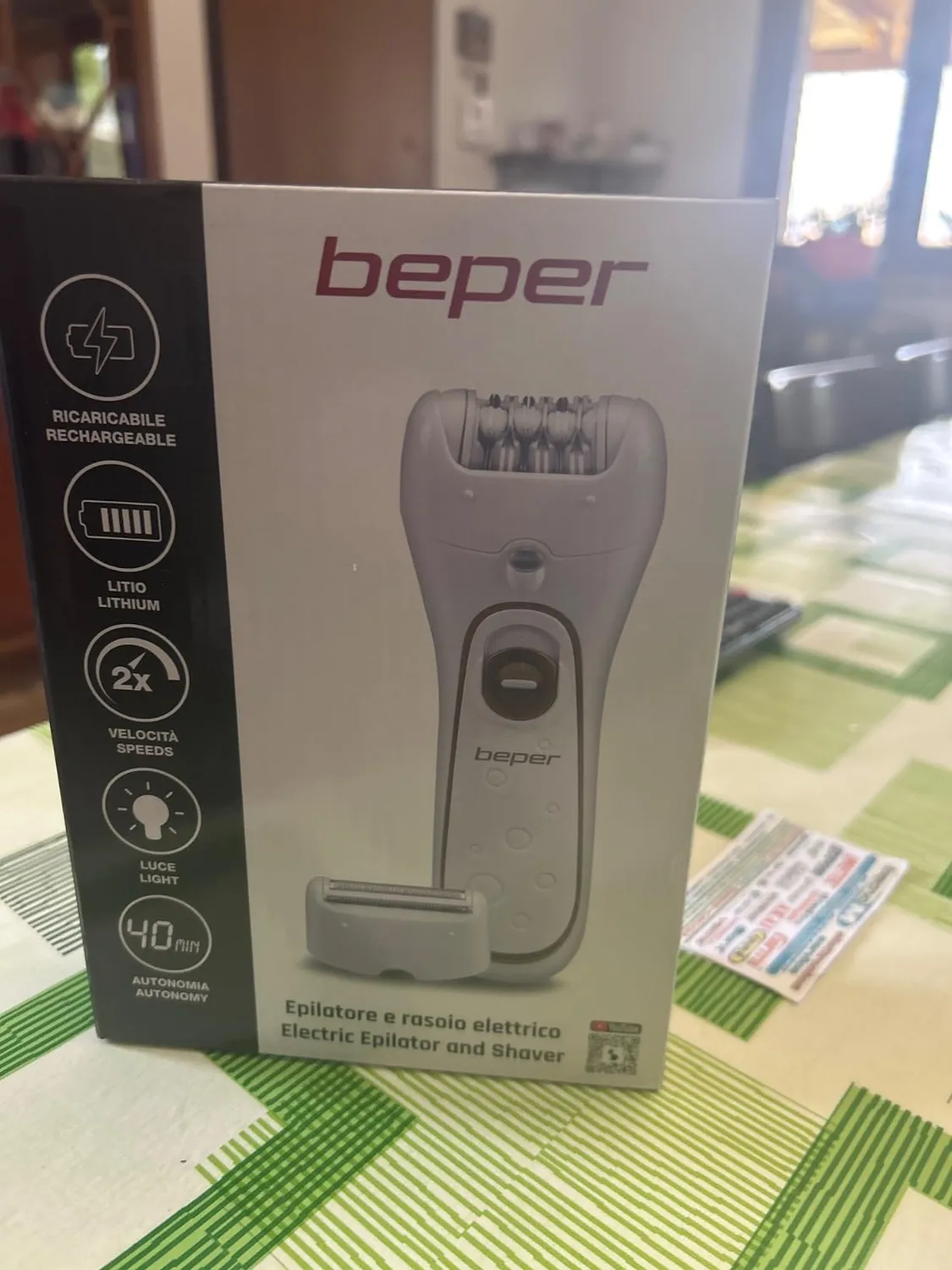 Beper 3BEPI001 Epilatore 2in1 Ricaricabile con Rasoio