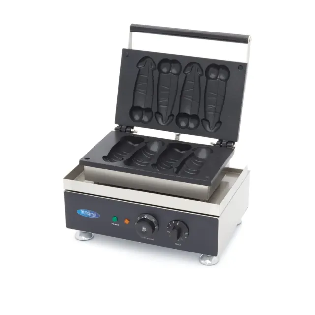 Maxima Gastro piastra waffle pene 4 pezzi antiaderente