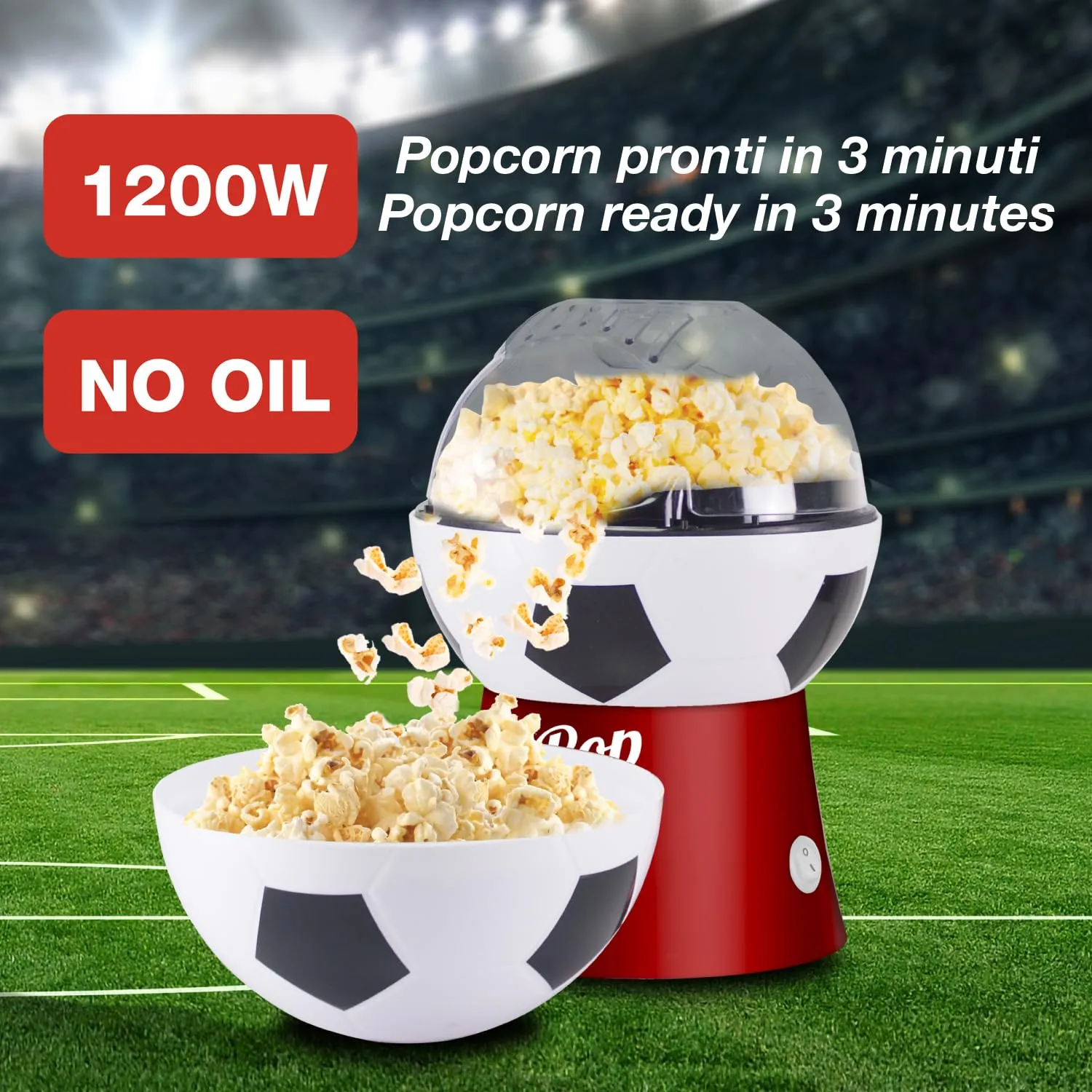 Beper P101CUD053 macchina popcorn aria pallone calcio