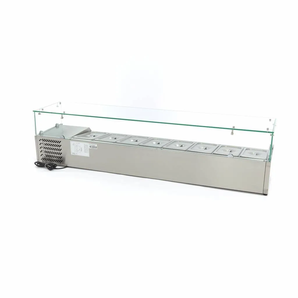 Pizza Maxima Vetrina refrigerata 180 cm 8x1/3 GN 200W